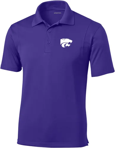 Vista 115 de Polo atlético de micro piqué NCAA para hombre Prime con cuello propio