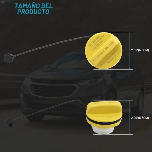 Vista 8 de Tapa de gasolina GT337 para Chevrolet Impala Equinox 2011-2017, Buick LaCrosse