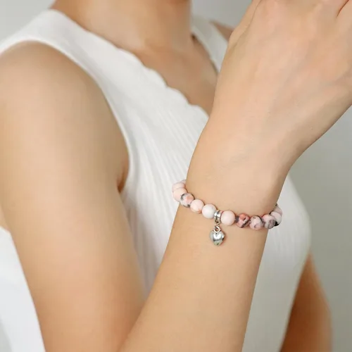 Vista 2 de Risyfjew Regalos para mujeres, pulseras curativas de piedra natural, regalos inspiradores para mejores amigas, hermana, mamá, niñas y ella