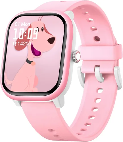 Vista 10 de Fikami - Reloj inteligente para niños y niñas sin necesidad de APP/teléfono, reloj deportivo para niños de 1.8" IP68 resistente al agua, podómetro