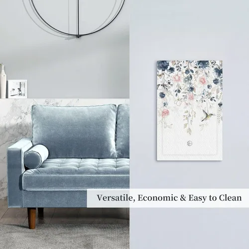 Vista 115 de Decorative Outlet Covers Blue Background White Cat Daisy Floral 2-Gang 1-Gang Wall Plate Single Toggle/Rocker Farmhouse Style Light Switch Covers