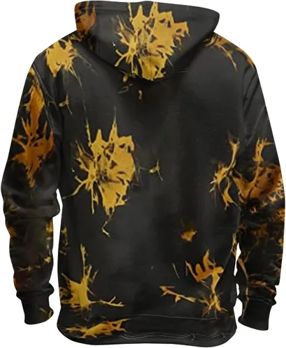 Vista 2 de Sudaderas con capucha para hombre 2023, ropa térmica, con bolsillo, chaqueta de otoño, sudadera de manga larga, ropa de invierno a la moda