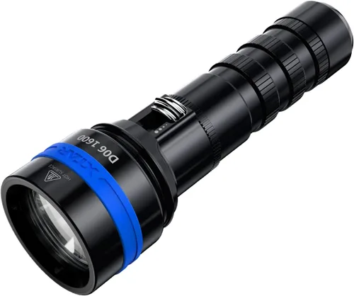 Vista 2 de XTAR D06 - Luz de buceo de 1600 lúmenes, linterna submarina submarina LED submarina de 328.1 ft con interruptor deslizante magnético, linterna