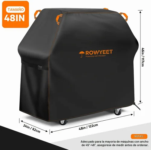 Vista 2 de Cubierta de parrilla para parrilla al aire libre, ajuste universal Oxford impermeable para exteriores, cubierta de gas anti-UV con dobladillo