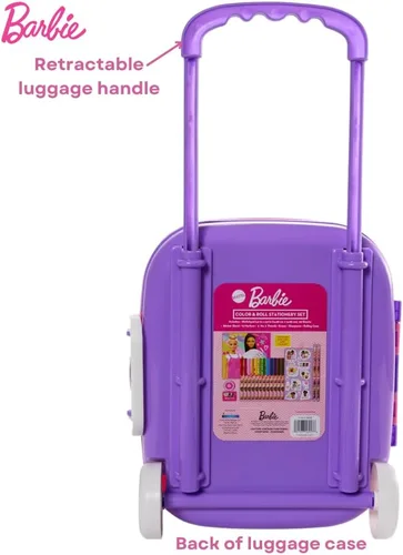 Vista 6 de Juego de Colorear y Enrollar de Barbie con Estuche de Transporte, Pegatinas y Suministros Artísticos