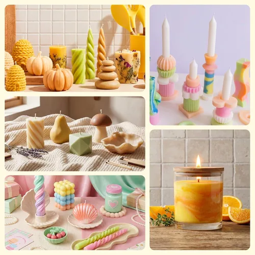 Vista 8 de YRYM HT Tinte de vela, 12 colores para hacer velas (12 botellas)