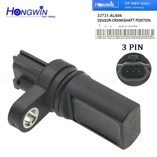 Vista 8 de Sensor de posición del cigüeñal del árbol de levas 3 piezas para Infiniti FX35 G35 I35 M35 Nissan NV1500 Pathfinder 23731-6J90B 23731-AL61A