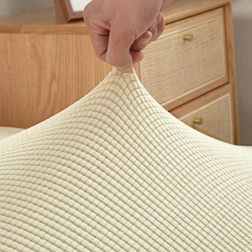 Vista 5 de Funda para silla de comedor, color beige