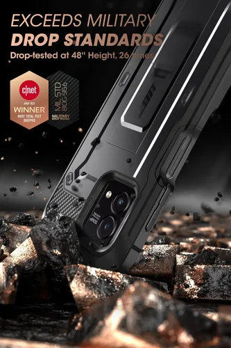 Vista 2 de SUPCASE Unicorn Beetle Pro - Funda para Moto G Stylus 5G 2023 [no compatible con versión 4G], con protector de pantalla integrado, clip resistente