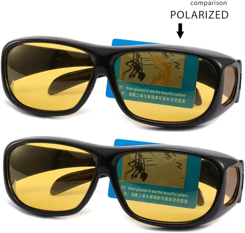 Vista 6 de Gemgoo - Gafas de sol unisex con lentes ópticas HD para conducción nocturna antirreflejos 2