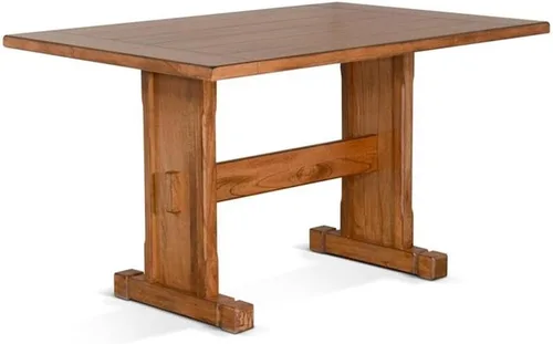Vista 5 de Pemberly Row Juego de rincón de cocina de madera de granja con mesa, banco reversible y almacenamiento oculto en roble rústico