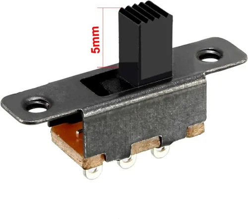 Vista 5 de uxcell 30 unids 0.197 in interruptor deslizante vertical SPDT 3 terminales PCB panel de bloqueo