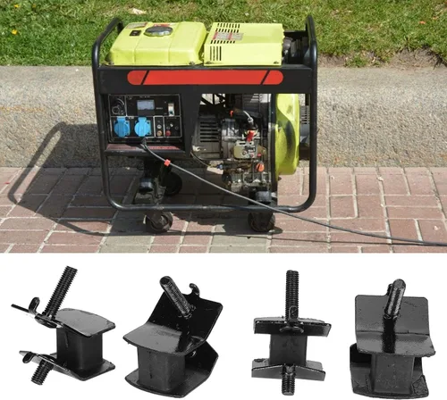 Vista 6 de 4 soportes aisladores antivibratorios, 168F/170F 2KW-3KW generadores de gasolina pies amortiguadores almohadillas para generador de motor