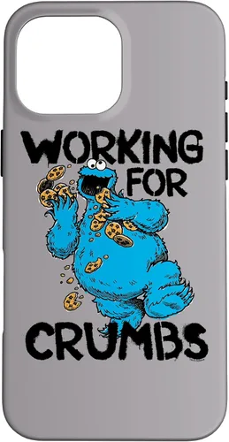 Vista 19 de iPhone 12/12 Pro Sesame Street Cookie Monster Trabajo para migas caso