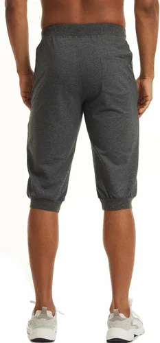 Vista 4 de MAGCOMSEN Pantalones capri deportivos 34 para hombre con bolsillos con cremallera, longitud a la rodilla, pantalones cortos de entrenamiento