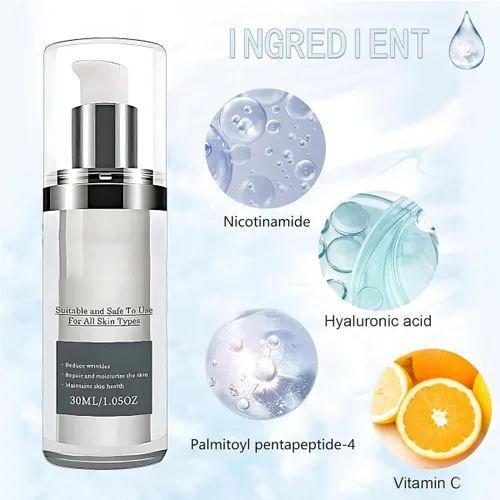 Vista 3 de Hidratante facial. Suero facial de solución de stock. Suero de envejecimiento para la cara 【Paquete de prueba 1 botella】lt solo puede aligerar