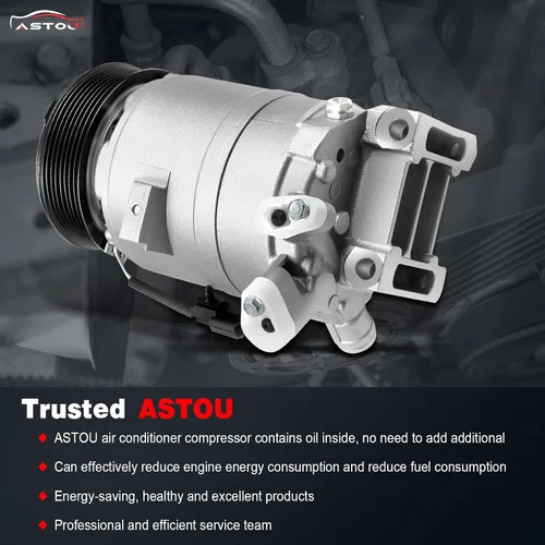 Vista 7 de Compresor de CA compatible con 3.5L para Nissan para Maxima para Pathfinder para Murano para Quest 2009-2015 Compresor de aire acondicionado