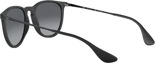 Vista 5 de Ray-Ban RB4171F Erika Low Bridge Fit Round Sunglasses Rubber BlackLight Grey Gradient Grey Polarized 54 mm