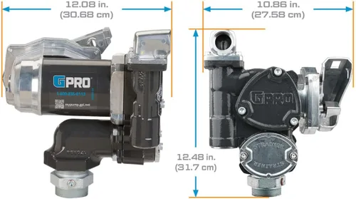 Vista 5 de Bomba de transferencia de combustible serie V25, boquilla de cierre automático, 25 GPM, 12 voltios (170000-03)