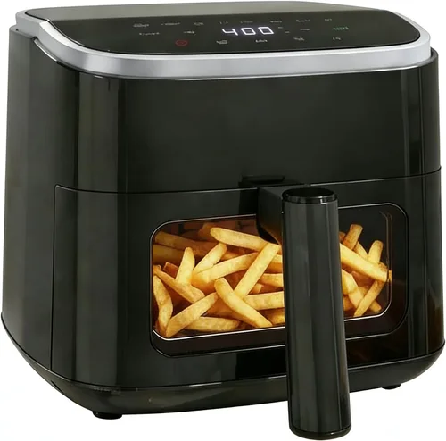 Vista 9 de HealSmart Freidora de aire compacta de 3.17 cuartos de galón, freidora digital pequeña 8 en 1 con 400 °F, cesta antiadherente apta para Negro-3.17 Qt
