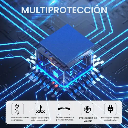 Vista 7 de Inversor de corriente para coche 12V a 110V 1000W/2000W (pico) Inversores de corriente para vehículos, camiones, hogar con salidas CA duales