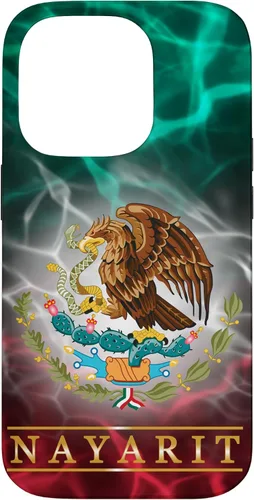 Vista 17 de Funda para iPhone 16 Nayarit con la bandera de México, funda orgullosa de las raíces mexicanas