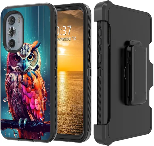 Vista 33 de Funda para Moto G Stylus 5G 2023 con funda de clip para cinturón y soporte, resistente de doble capa, resistente a prueba de golpes, para Motorola
