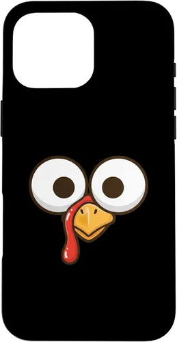 Vista 19 de Funny Cartoon Turkey Face, Big Eyes Thanksgiving Turkey Day Case for iPhone 16