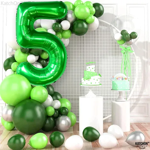Vista 540 de KatchOn Globo negro del número 1 de 40 pulgadas, globo de feliz cumpleaños Large Mylar Number One Balloon for 1st Birthday Decorations, Foil