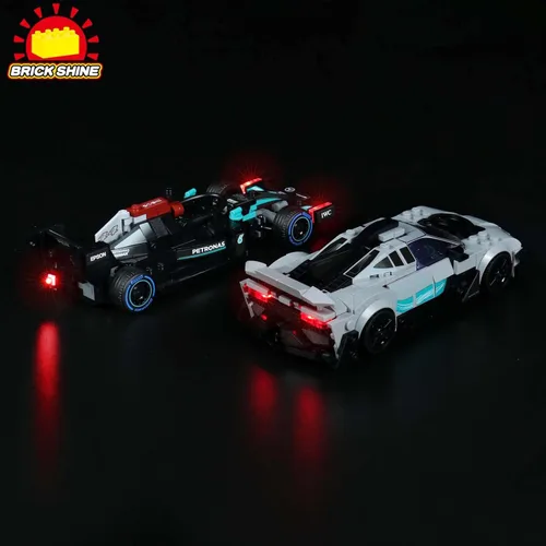 Vista 4 de Kit de luces para Lego Speed Champions Mercedes AMG 76909 (Lego Set no incluido) (Classic)