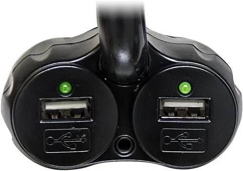 Vista 4 de Bracketron TekGrip Soporte para teléfono de 12 V, dos puertos de carga, manos libres, iPhone X 8 Plus 7 SE 6s 6 Samsung Galaxy S9 S8 S7 S6 Note