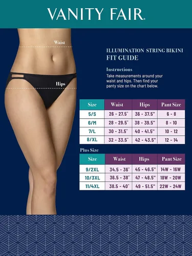 Vista 4 de Vanity Fair Panty de bikini Illumination para mujer