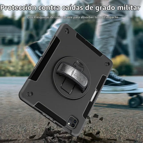 Vista 7 de Funda para iPad Pro de 11 Pulgadas 2022/2021/2020/2018: Funda para iPad de 11 Pulgadas 4ª/3ª/2ª/1ª Generación con Protector de Pantalla - Soporte