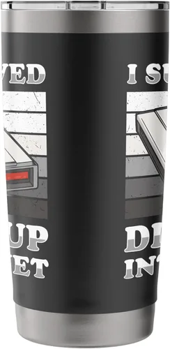 Vista 2 de 90s Nostalgia Retro 90s Dial Up Internet Vintage Stainless Steel Insulated Tumbler