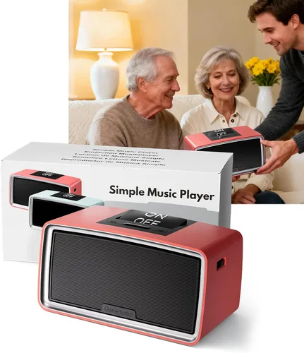Vista 9 de Reproductor de música simple con botón grande para personas mayores, reproductor de MP3 fácil para ancianos, demencia, ciegos, alzheimer y personas