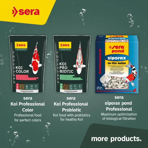 Vista 10 de Sera Koi Professional Spring & Fall Food 15.43lb Pellets flotantes para apoyo inmunológico y condición para temperaturas inferiores a 63 °F