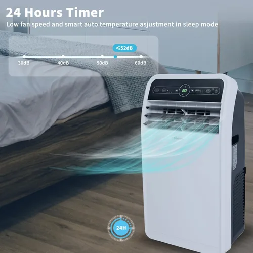 Vista 7 de Shinco 8,000 BTU - Aire acondicionado portátil, unidad de AC portátil con función de enfriamiento incorporada, modos de deshumidificador