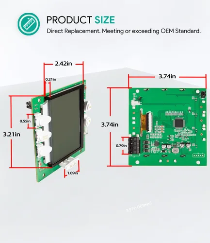 Vista 7 de sixcow R0550700 Reemplazo del subconjunto de PCB para el sistema de control Jandy Aqualink RS OneTouch, pieza de repuesto del panel de control
