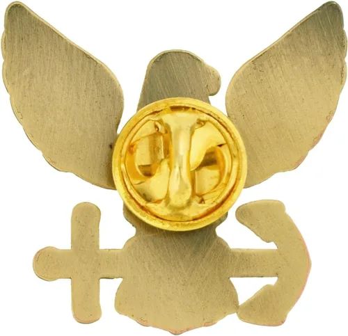 Vista 3 de PinMart Pin de solapa con licencia oficial de la Marina de los Estados Unidos – Pin de emblema militar de la Marina de los Estados Unidos – Broche