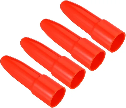 Vista 6 de PATIKIL Tapas difusoras de linterna, 4 piezas de plástico de policarbonato resistente al desgaste, varita de señal de linterna, color blanco