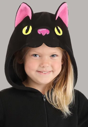 Vista 4 de Mono de gato negro para niños pequeños