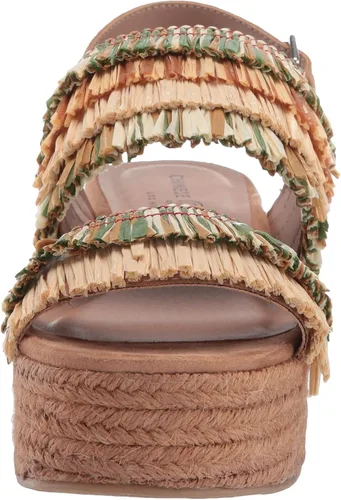 Vista 2 de Chino Lavandería Zuzu sandalias de cuña de alpargata para mujer