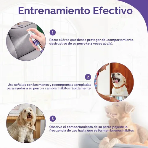 Vista 6 de WEALLIN Spray antimasticable para perros, 6.76 onzas líquidas, espray de manzana amarga para perros, aerosol disuasorio para perros, detiene