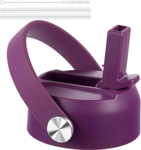 Vista 16 de FLORAPELL Tapa de popote para botellas de agua de boca ancha Hydro Flask, tapas superiores con popote compatible con Hydro Flask de 32 y 40 onzas