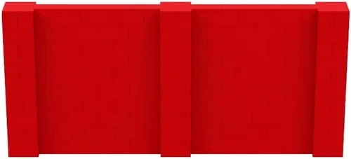 Vista 99 de EverBlock Kit de pared de 5 x 4 pies Bloques de construcción modulares Sistema de pared para edificios, pantallas y estructuras Divisor