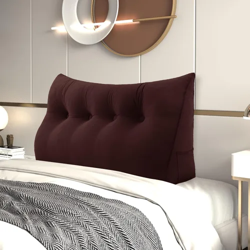 Vista 27 de Almohada de cuña para cabecero de cama Almohada pequeña de refuerzo para cabecera Almohada de lectura para sentarse en la cama para adultos, cojín
