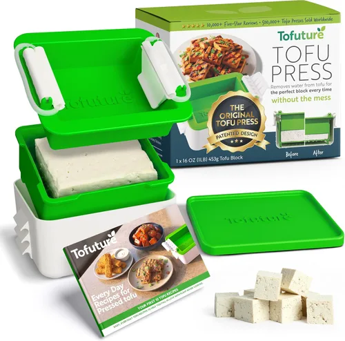Vista 10 de Tofuture Prensa de tofu de Tofuture - La prensa original y mejor para tofu. Elimina fácil y rápidamente el agua del tofu para mejorar el sabor y dar