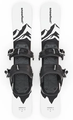 Vista 8 de Esquís Cuchillas de nieve Skiblades Esquís cortos Mini esquís para nieve de Snowfeet 25.6 in