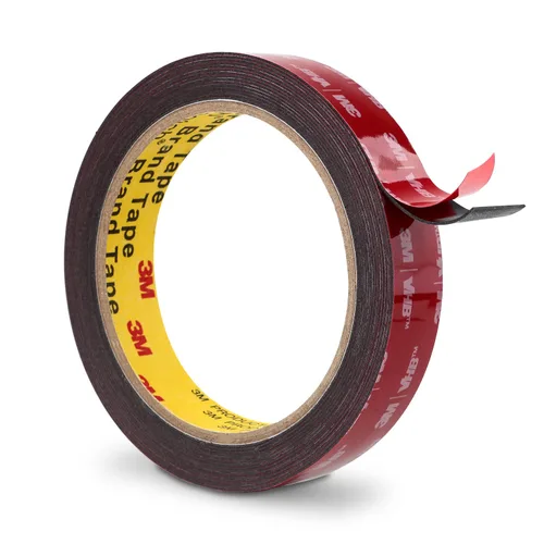 Vista 34 de Cinta adhesiva de doble cara resistente de 1/4 pulgada x 4.7 metros, cinta adhesiva de montaje de espuma impermeable 5925 para automotriz, tira