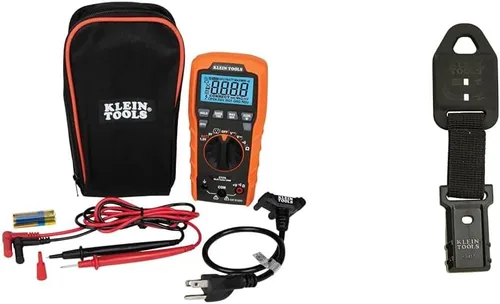 Vista 13 de Klein Tools ET270 Multiprobador digital de rango automático, AC/DC, resistencia y kit de herramientas de búsqueda de disyuntores 80016